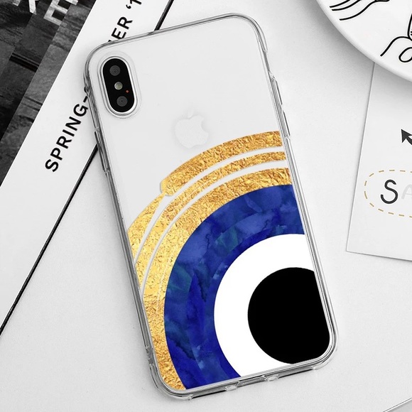 I-Phone 12/12 Pro Evil Eye Silicone Cover NWT - Picture 5 of 5